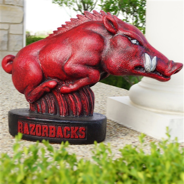 Mascot Razorback Garden Statue Arkansas Stone Sculpture Boar